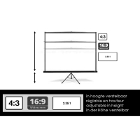  Écran trépied 84" - 213 cm